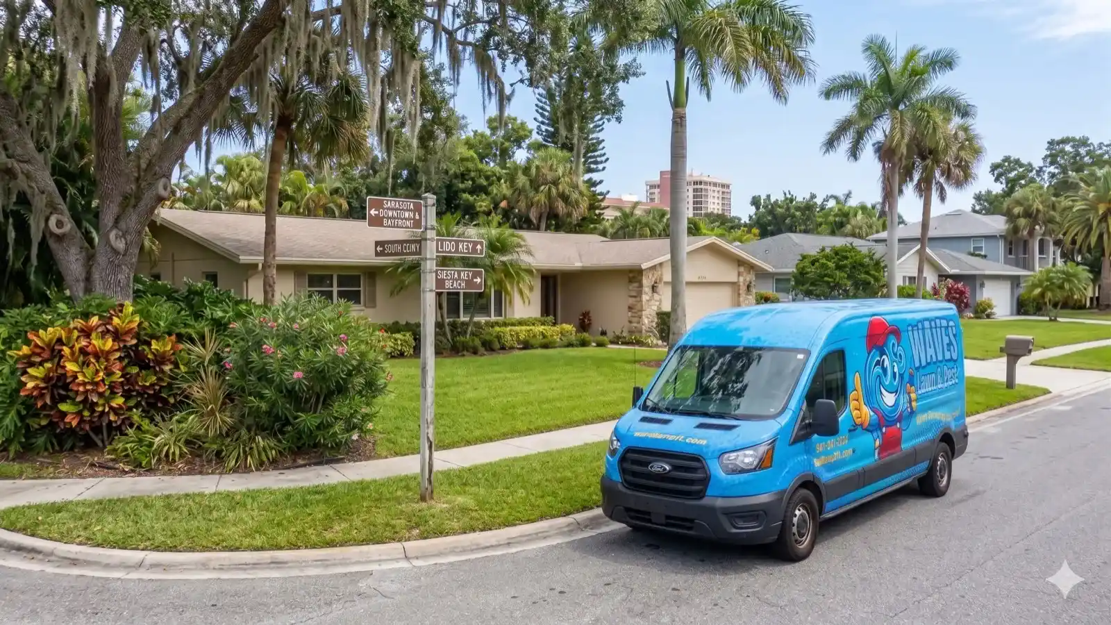 Sarasota Exterminator service vehicle